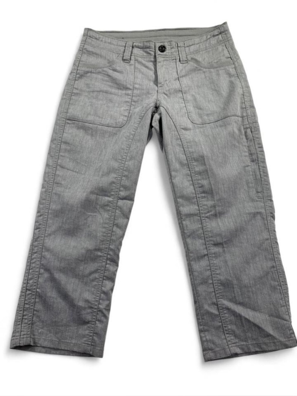 Kuhl Women’s Gray Heather Cropped Hiking Pants Utility Outdoors Size 4